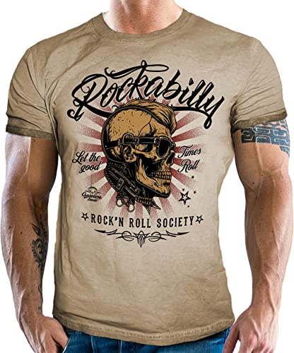 Gasoline Bandit Rockabilly T-Shirt: Rock'n Roll Society