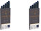 Parker Tintenpatronen für Füller | lange Patronen | blauschwarze QUINK Tinte | 5 Stück (Packung mit 2)