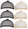 volumoon Perückennetz,Haarnetz als Unterziehaube für Perücken,Atmungsaktive Perückenkappe Set,6 Stück Haarnetz Nylon Wig Cap Perücke Kappen,Offnenes Ende Perückenkappe für Alltagsperücken Fasching