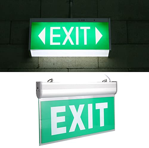 Yuehuamech LED Notausgang Beleuchtung Zeichen Decke Wand Sicherheit Evakuierung Indikator Guide Fitting Notausgang für Supermarkt Hotel Krankenhaus Schule