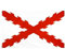 90x150 Cm Cross of Borgoña - Color Vívido Y Resistente a Desventaja UV - Imperio Español Borgoña Polyester