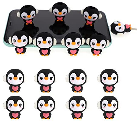 Axanbox 3D Cartoon Animal Cute Cable Protector Charger Cord Protector Charger Protector Charger Cord Saver for iPhone Charger for iPad (20PCS)