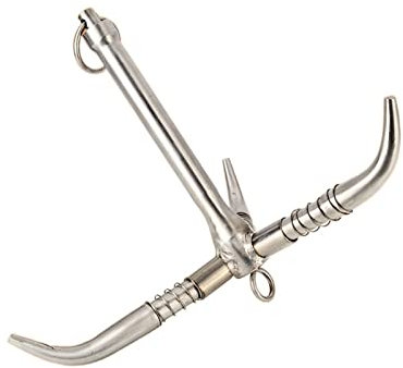 VEIBAO Anzuelo Marino De Tres Garras, Gancho De Horquilla, Garra De Tigre Volador, Plegable, Acero Inoxidable 316, Cuchillo For Hierba De Agua, Manga, Gancho, Accesorios De Hardware Hardware Marino