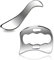 2 PCS Gua Sha Edelstahl, Muskel Faszien Schaber, Körper Guasha Tools für Muskelentspannung & Schmerzlinderung，Faszienknoten Verbessern