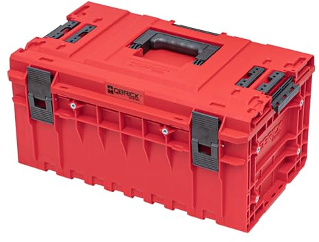 QBRICK SYSTEM Werkzeugkoffer Werkzeugkasten Leer Werkzeugkiste ONE 350 2.0 Vario RED Ultra HD Rot 600 x 400 x 330 mm