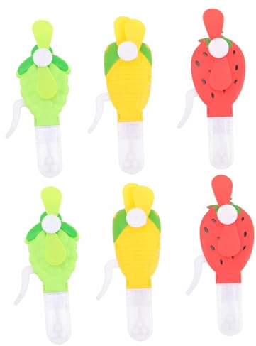 TOYANDONA 24 STK Bläst Blasen Spielzeug Zum Herstellen Von Seifenblasen Kleiner Handfächer Handventilator Bubble-Maker-Fan Sommer Persönlicher Fan Lüfter Kind Handheld Plastik