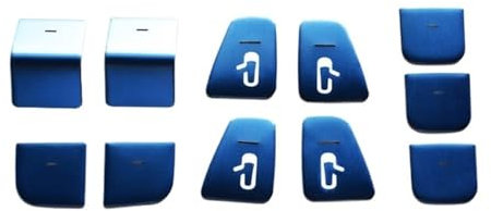 LLYIXUAI Window Lift Switch Button Door Open Panel Sticker Trim For Tesla For Model 3 Y 2017-2023 ABS Car Accessories Car Window Lift Switch Panel Cover