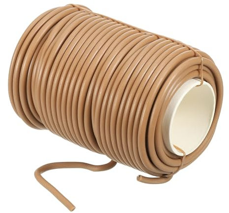 PATIKIL 65ft/20M 3mm Soft Twist Ties, Garden Plant Ties Reusable for Gardening Climbing Vines Office Home Cable Organizing, Dark Brown