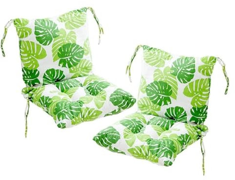 AZVFLY Lot de 2 Coussins de Chaise à Dossier Bas Coussins de Chaise 40 x 80 cm Coussins D'assise Chaises de Jardin à Dossier Bas Coussins D'assise Coussins de Chaise Coussin de Dossier