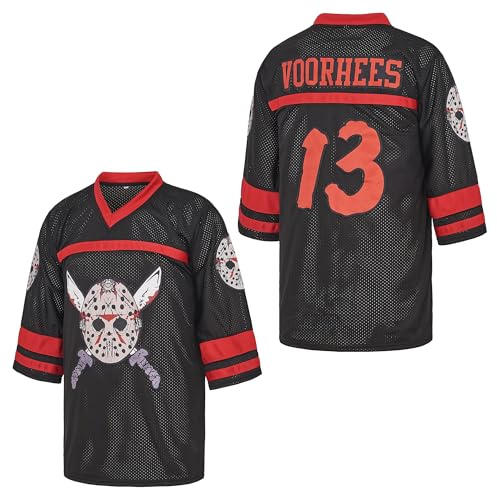 Herren Slashers Voorhees 13 Jason Hockey Trikot und Maske