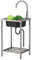 Évier en acier inoxydable Autoportant avec Robinet Froid Chaud evier multifonction, Évier Extérieur et Intérieur,évier de restauration portable,pour Garage,Jardin