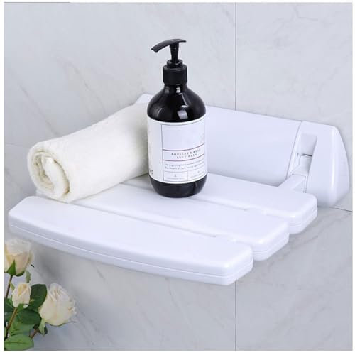 MIAOMI Duschhocker, an der Wand montierter, klappbarer Duschsitz, Schuhbank, Ruhehocker, Stuhl im Badezimmer, Badewannen-Sicherheitshocker(Lotus)