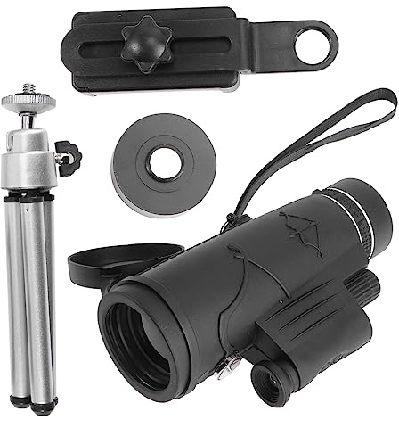 Housoutil Handheld Monocular Scope Night Vision Cell Phone Telescope Compact Magnification Lens for Outdoor Stargazing