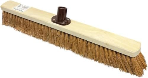 Replacement Brush Only 24 / 60cm Indoor Outdoor Soft Broom Sweeping Brush Natural Indoor Floor Brush with Dense Soft Bristles Brooms for Office Warehouse and Garage [1]