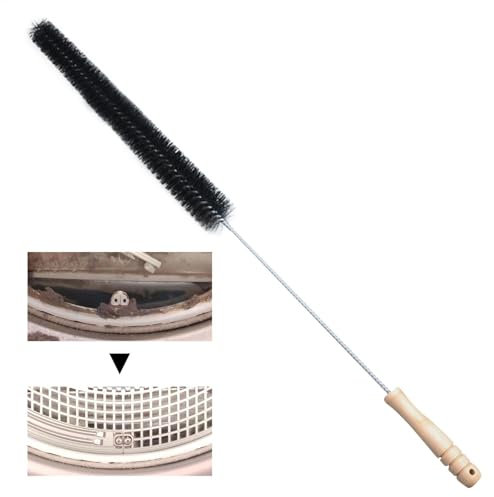 LearnLyrics Cleaning Brush - Dryer Lint Vent Cleaning Brush, Cleaner Dryer Cleaning Scrubber | Portable Dryer Washing Machine Brush, Cleaning Scrubber for Clothes Dryer, Radiators, Stainless Steel