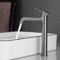 PHASAT Robinet de Lavabo pour Salle de Bain, Robinet pour Vasque à Poser Gris Gunmeta, Robinet Salle Bain Haut, Mitigeur Monocommande Lavabo en Acier inoxydabl PTMP25Q