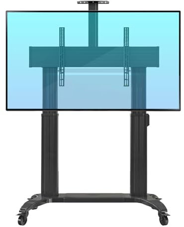 Genérico Soporte motorizado para TV - Soporte móvil de Aluminio para TV para Pantallas de 75 a 110 Pulgadas de hasta 300 Libras, Paneles Planos y curvos Smart LCD LED 4K, Soporte Resistente, VESA máx