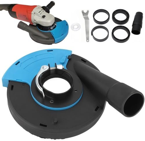 Recoge Polvo Amoladora de 125 mm con Cubierta Antipolvo para Hormigón - Kit Completo para un Trabajo Impecable