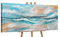 YS-Art Bunte Bilder auf Leinwand mit Gold Akzenten Schöne acrylbilder gemalte Meer handgemalt Wandbild Acrylmalerei modern Wohndekor Bilder Büro echte Kunst 115x50 cm