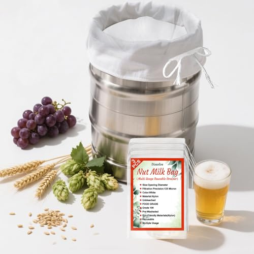 3pcs Nut Milk Bag Organic Cotton Cheesecloth Bags Food Filter Bag Yogurt Filter