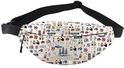 Gürteltasche, inspiriert von Vampir-TV-Show, TVD-Enthusiasten, Hüfttasche, Vampirgeschenk, Mystic Falls Virginia Est, 01864, Geschenk, MysticWaist-S, Hüfttasche