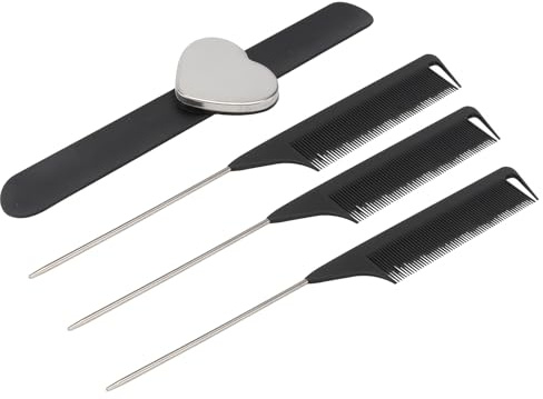 Toyvian Leichter Magnetischer Friseurkamm aus Silikon und Abs mit Herzförmigem Design und Praktischem Slap Band für Täglichen Gebrauch im Friseursalon
