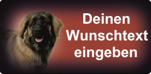 Hundeschilder Leonberger selbst gestalten und bedrucken ✓ Hundewarnschilder ✓ Hinweisschild ✓ Verbotsschild