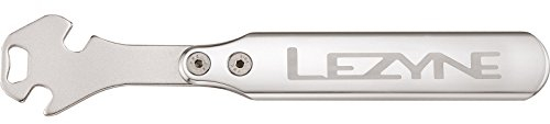 LEZYNE Herren Werkzeug Pedalschlüssel CNC mit int, Silber, 278 x 134 mm
