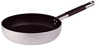 Pentole Agnelli ALSC111SC24 Padella Antiaderente Dritta, Spessore 3 mm per Friggere con Manico Inox, Diametro 24 cm