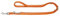HUNTER CANNES Verstellbare Führleine für Hunde, Leder, Nappaleder, weich, edel, elegant, 2,0 x 200 cm, orange