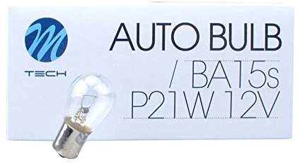 M-Tech Ampoule en Verre Transparent Voiture (Jeu de 10)