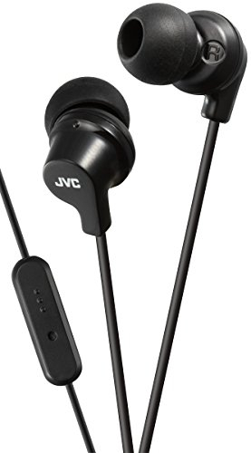JVC HA-FR15-B-E In-Ear-Kopfhörer mit Fernbedienung/Mikrofon, Schwarz (schwarz)