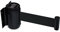 Queueway QWAYWALL-B9 Wall Mount with 7' x 6 Black Webbing by Queue Way