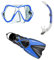 Mares X-One + X-Vision + Sailor Schnorchelset Gr. 35-47 (blau, M/L (39-43))