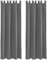 Bestlivings Blickdichte Gardine im 2er Pack mit Schlaufen (140x175 cm/Anthrazit), in vielen Farben