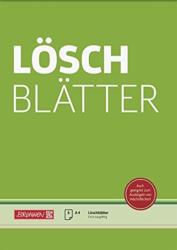 Brunnen 1041546 Blotting Paper A4 Blank 6 Sheets White