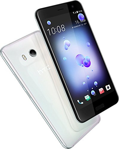 HTC U11 Smartphone (13,97cm (5,5 Zoll), 16 MP Frontkamera, 64GB Speicher, Android) Ice White, mit Alexa-Integration