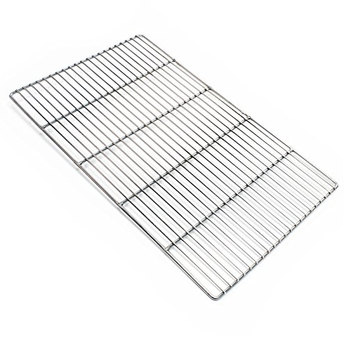 Wiltec Parrilla barbacoa 54x34 cm rectangular plancha asadero acero Inoxidable universal