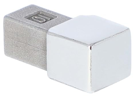 Innen & Außenecke für Fliesenschiene, Fliesenprofil, Quadratprofil, Edelstahl (V2A) glänzend, 8 mm Höhe