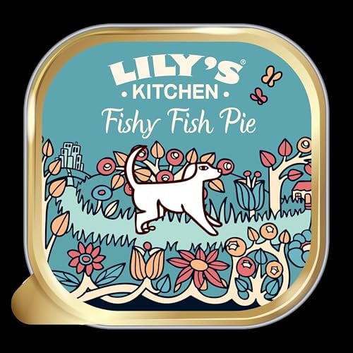 Lily's Kitchen Fishy Fish Pie - Complete Natural Adult Dog Food Wet (10 x 150g Trays)
