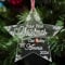 howson london Personalised Christmas Bauble Baby's First Christmas Decoration 1st Xmas Ornaments Acrylic Gift for New Baby Son Daughter Granddaughter Grandson (Star)