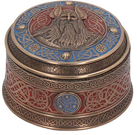 Nemesis Now Odin Box 10cm Bronze, Resin
