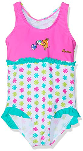 Playshoes UV-Schutz Badeanzug Mädchen Schwimmanzug Badebekleidung, Die Maus Blumen, 86/92
