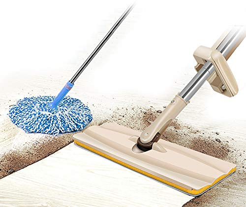 Mops for Laminate Floors Microfiber 40cm Flat Swabs Sweeper Magic Rotate Floor Rotate Rub Wood Entrusted Lazy Cloth