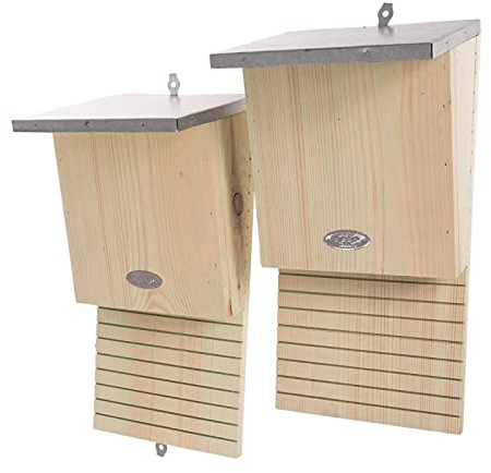 SIDCO Fledermauskasten 2 x Fledermaus Nistkasten Brutkasten Unterschlupf Fledermäuse