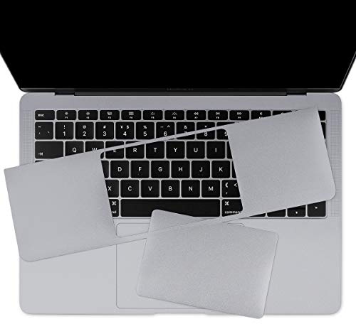 Batianda Handballenauflage mit Trackpad Schutzfolie Aufkleber Skin für MacBook Pro Air 13 15 Zoll mit Thunderbolt 3 Port 2019 2018 Grau grau - space gray 2019 2018 Air 13 with Touch ID (A1932)