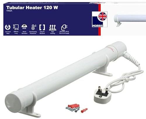Tubular Heater 1ft, 2ft, 3ft, 4ft Tube Heater Green house Bathroom Conservatory (2FT (120w))