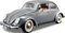 NEW Volkwagen Käfer Coupe Grau mit Weissbandreifen 1955 1/18 Bburago Modell Auto