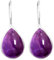 Jeweloporium Violett Natürlich Amethyst 925 Sterling Silber Ohrring für Damen Edelstein Tropfen Baumeln Cocktail Sílbern Ohrring Geburtstag Geschenk viktorianisch Schmuck