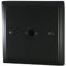 G&H VFB79B Victorian Plate Matt Black 1 Gang Flex Outlet Plate